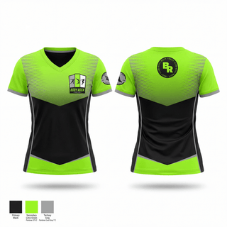 Womens Short Sleeve Vneck Shirt, Body Rock Track Club, Track & Field, Teamtime, Team time, sublimation, custom sports apparel, team uniforms, spirit wear, spiritwear, sports uniforms, custom shirts, team store, custom team store, fundraiser sports, apparel fundraiser