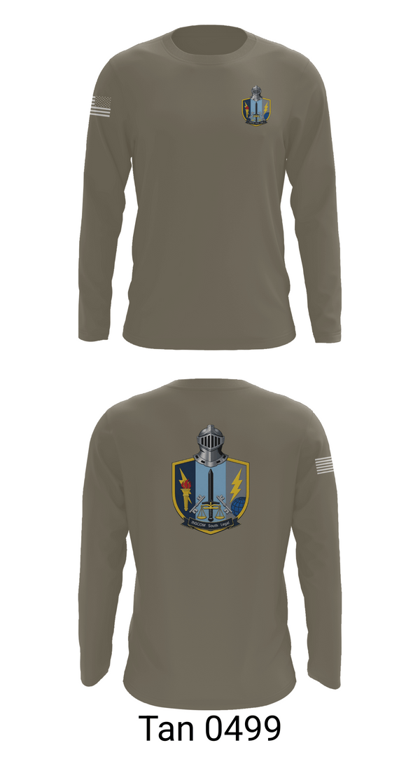 Long Sleeve Performance Shirt, INSCOM South Legal, Army, Teamtime, Team time, sublimation, custom sports apparel, team uniforms, spirit wear, spiritwear, sports uniforms, custom shirts, team store, custom team store, fundraiser sports, apparel fundraiser