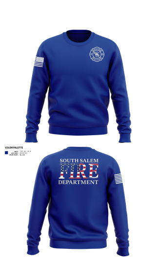Crew Neck Sweatshirt, South Salem fire department, Fire Department, Teamtime, Team time, sublimation, custom sports apparel, team uniforms, spirit wear, spiritwear, sports uniforms, custom shirts, team store, custom team store, fundraiser sports, apparel fundraiser