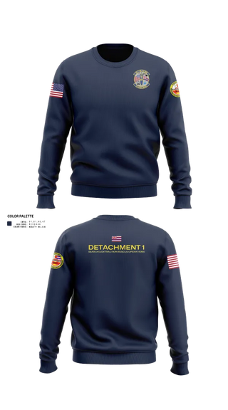 Crew Neck Sweatshirt, Detachment 1 SERO, National Guard, Teamtime, Team time, sublimation, custom sports apparel, team uniforms, spirit wear, spiritwear, sports uniforms, custom shirts, team store, custom team store, fundraiser sports, apparel fundraiser