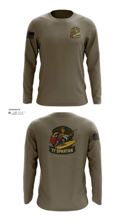 Task Force Spartan 82789422 Long Sleeve Performance Shirt 22