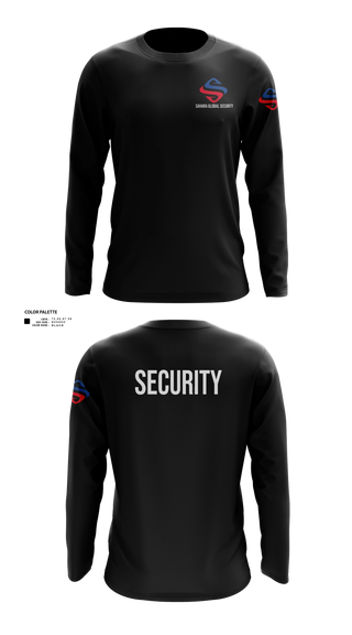 Long Sleeve Performance Shirt, Sahara Global Security, Fire Department, Teamtime, Team time, sublimation, custom sports apparel, team uniforms, spirit wear, spiritwear, sports uniforms, custom shirts, team store, custom team store, fundraiser sports, apparel fundraiser