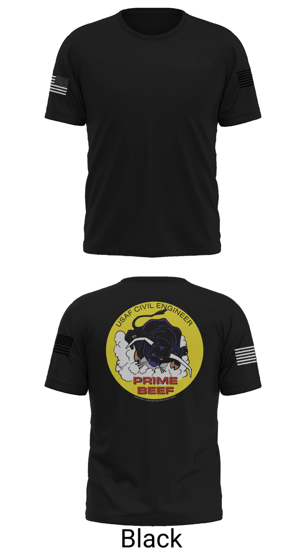 Old School Cotton Feel Shirt, 185th CES, Navy, Teamtime, Team time, sublimation, custom sports apparel, team uniforms, spirit wear, spiritwear, sports uniforms, custom shirts, team store, custom team store, fundraiser sports, apparel fundraiser