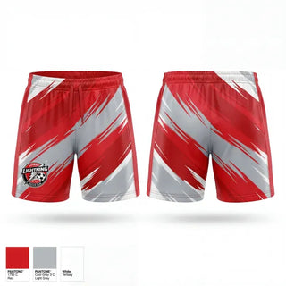 Womens Soccer Shorts, Amherst Lightning, Women's Soccer, Teamtime, Team time, sublimation, custom sports apparel, team uniforms, spirit wear, spiritwear, sports uniforms, custom shirts, team store, custom team store, fundraiser sports, apparel fundraiser