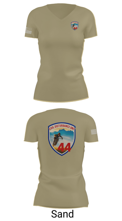 Civil Disturbance Unit 55553252 Women's Short Sleeve V-neck Shirt - 84