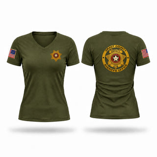 Womens Short Sleeve Vneck Shirt, GCSO, Police, Teamtime, Team time, sublimation, custom sports apparel, team uniforms, spirit wear, spiritwear, sports uniforms, custom shirts, team store, custom team store, fundraiser sports, apparel fundraiser