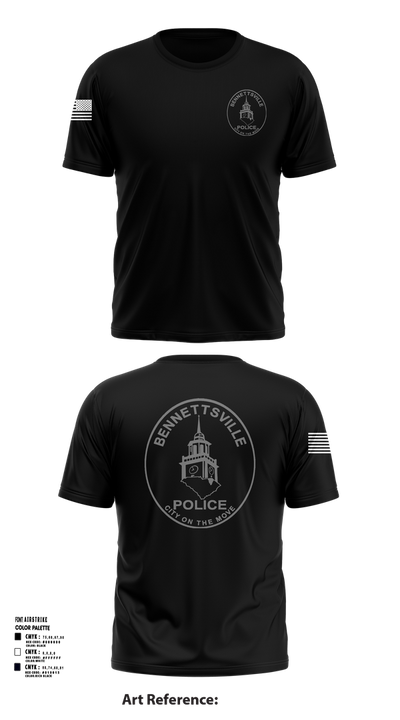 Bennettsville Police 90771724 Short Sleeve Performance Shirt - 1