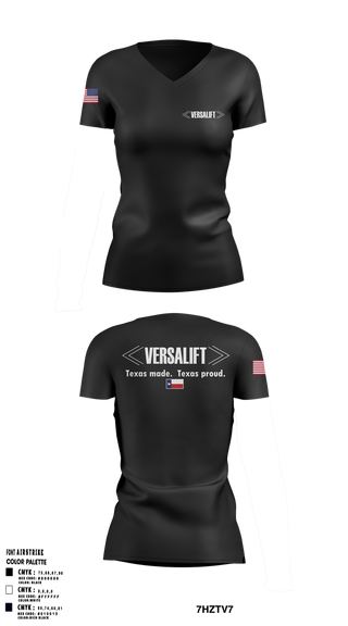 Womens Short Sleeve Vneck Shirt, Versalift, , Teamtime, Team time, sublimation, custom sports apparel, team uniforms, spirit wear, spiritwear, sports uniforms, custom shirts, team store, custom team store, fundraiser sports, apparel fundraiser
