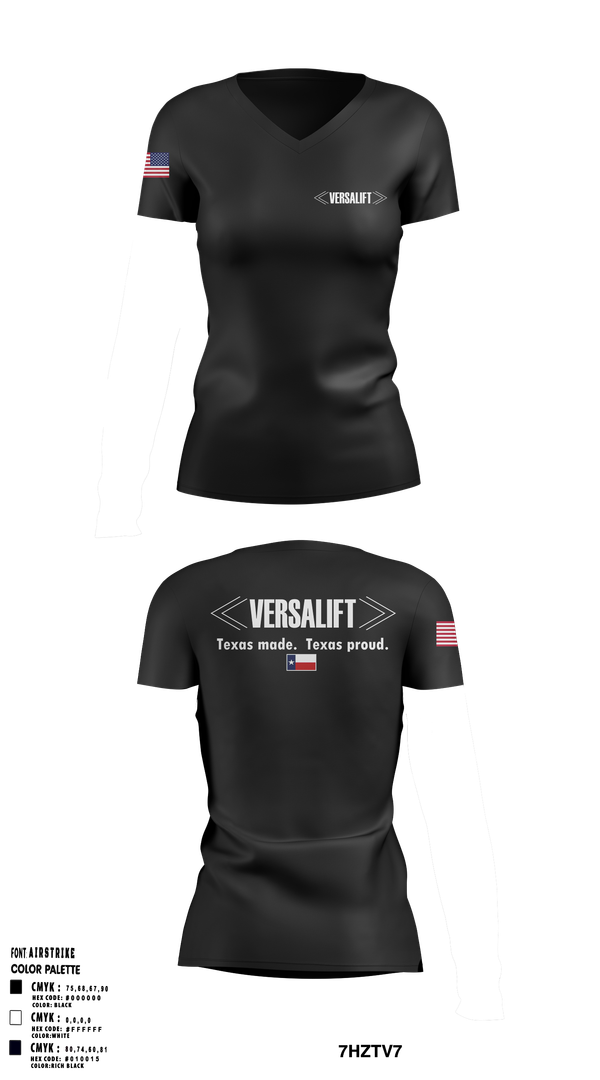 Womens Short Sleeve Vneck Shirt, Versalift, , Teamtime, Team time, sublimation, custom sports apparel, team uniforms, spirit wear, spiritwear, sports uniforms, custom shirts, team store, custom team store, fundraiser sports, apparel fundraiser