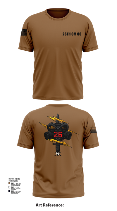 26th CM Co 80721197 Short Sleeve Performance Shirt - 102