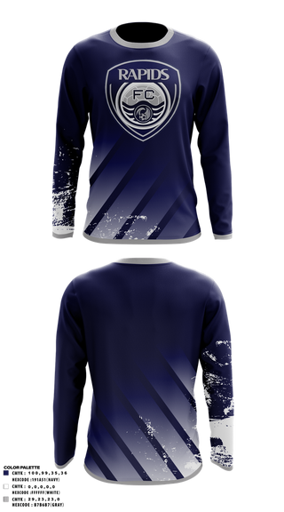 Long Sleeve Performance Shirt, Rapids FC, Men's Soccer, Teamtime, Team time, sublimation, custom sports apparel, team uniforms, spirit wear, spiritwear, sports uniforms, custom shirts, team store, custom team store, fundraiser sports, apparel fundraiser