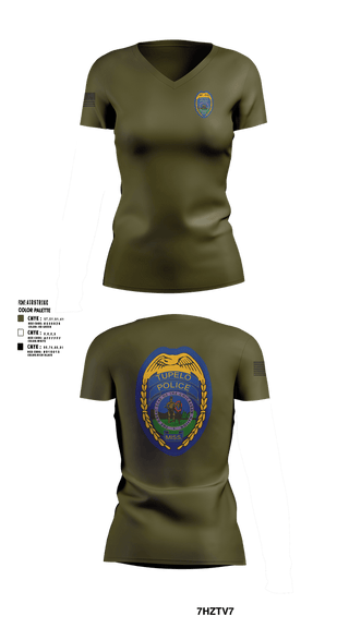 Womens Short Sleeve Vneck Shirt, Edward 12, Police, Teamtime, Team time, sublimation, custom sports apparel, team uniforms, spirit wear, spiritwear, sports uniforms, custom shirts, team store, custom team store, fundraiser sports, apparel fundraiser