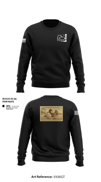Ducks Unlimited 93579455 Crew Neck Sweatshirt - 101