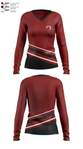 Kings 53229765 Women's Long Sleeve V-neck Shirt - 1