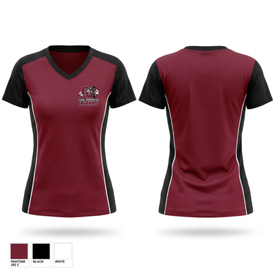 Canal Winchester Indians Women's Short Sleeve V-neck Shirt - 3