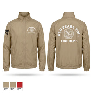 Windbreaker, Old Pearl Vol. Fire Department, Fire Department, Teamtime, Team time, sublimation, custom sports apparel, team uniforms, spirit wear, spiritwear, sports uniforms, custom shirts, team store, custom team store, fundraiser sports, apparel fundraiser