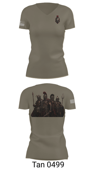 Womens Short Sleeve Vneck Shirt, Gladiators, Army, Teamtime, Team time, sublimation, custom sports apparel, team uniforms, spirit wear, spiritwear, sports uniforms, custom shirts, team store, custom team store, fundraiser sports, apparel fundraiser