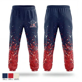 Sweatpants, Central Illinois Patriots, Softball, Teamtime, Team time, sublimation, custom sports apparel, team uniforms, spirit wear, spiritwear, sports uniforms, custom shirts, team store, custom team store, fundraiser sports, apparel fundraiser