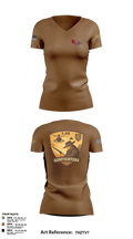 1-1 Attack Battalion, HHC, S2 65636649 Women's Short Sleeve V-neck Shirt - 2