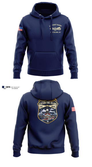 Hoodie, Station Fire island NY, Coast Guard, Teamtime, Team time, sublimation, custom sports apparel, team uniforms, spirit wear, spiritwear, sports uniforms, custom shirts, team store, custom team store, fundraiser sports, apparel fundraiser