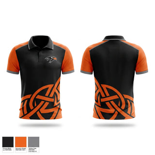 Short Sleeve Performance Polo, Bloomer Blackhawk'sTrack & Field, Track & Field, Teamtime, Team time, sublimation, custom sports apparel, team uniforms, spirit wear, spiritwear, sports uniforms, custom shirts, team store, custom team store, fundraiser sports, apparel fundraiser