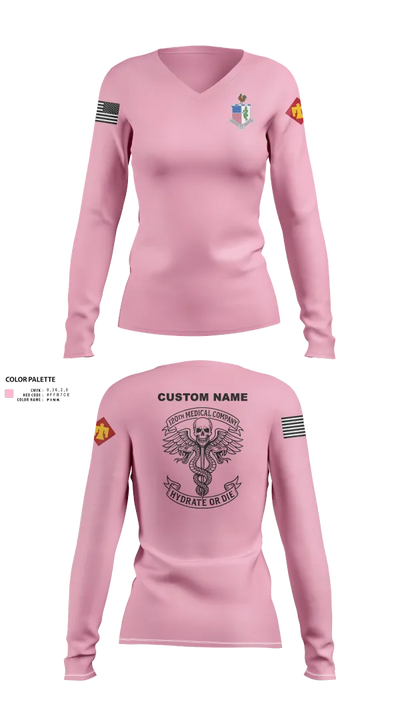 120TH MCAS 53428597 Women's Long Sleeve V-neck Shirt - 120