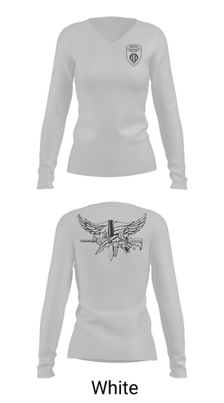 Womens Long Sleeve Vneck Shirt, Harlingen SWAT, Police, Teamtime, Team time, sublimation, custom sports apparel, team uniforms, spirit wear, spiritwear, sports uniforms, custom shirts, team store, custom team store, fundraiser sports, apparel fundraiser