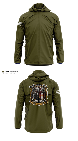 Windbreaker, 528th MED DET COSC, Army, Teamtime, Team time, sublimation, custom sports apparel, team uniforms, spirit wear, spiritwear, sports uniforms, custom shirts, team store, custom team store, fundraiser sports, apparel fundraiser