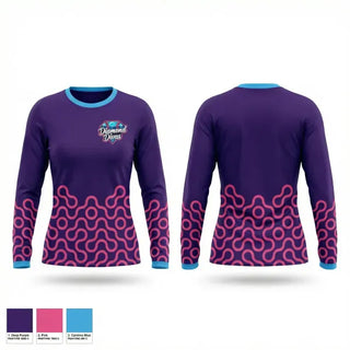 Long Sleeve Performance Shirt, Diamond Divas, Softball, Teamtime, Team time, sublimation, custom sports apparel, team uniforms, spirit wear, spiritwear, sports uniforms, custom shirts, team store, custom team store, fundraiser sports, apparel fundraiser