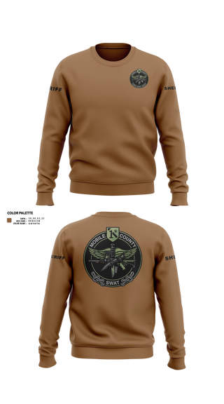 Crew Neck Sweatshirt, MOBILE COUNTY SWAT, Police, Teamtime, Team time, sublimation, custom sports apparel, team uniforms, spirit wear, spiritwear, sports uniforms, custom shirts, team store, custom team store, fundraiser sports, apparel fundraiser