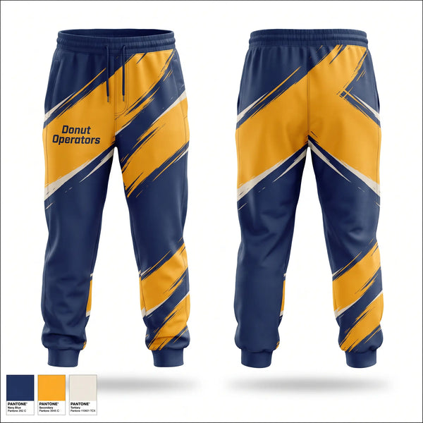 Sweatpants, Donut Operators, Baseball, Teamtime, Team time, sublimation, custom sports apparel, team uniforms, spirit wear, spiritwear, sports uniforms, custom shirts, team store, custom team store, fundraiser sports, apparel fundraiser