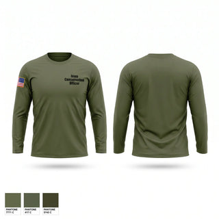 Long Sleeve Performance Shirt, Iowa Conservation Officer, Police, Teamtime, Team time, sublimation, custom sports apparel, team uniforms, spirit wear, spiritwear, sports uniforms, custom shirts, team store, custom team store, fundraiser sports, apparel fundraiser