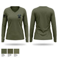 Omega Women's Long Sleeve V-neck Shirt - 1