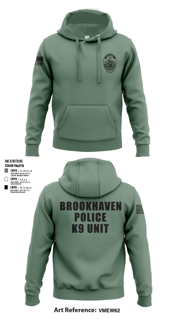 Hoodie, Brookhaven K9 Unit, Police, Teamtime, Team time, sublimation, custom sports apparel, team uniforms, spirit wear, spiritwear, sports uniforms, custom shirts, team store, custom team store, fundraiser sports, apparel fundraiser