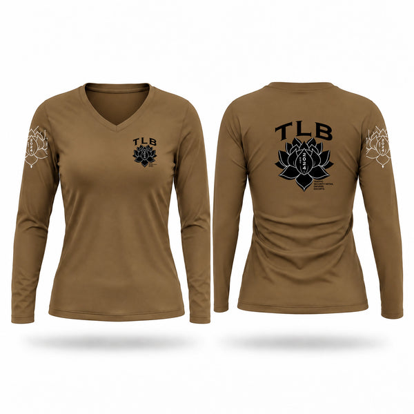 Womens Long Sleeve Vneck Shirt, TLB, Police, Teamtime, Team time, sublimation, custom sports apparel, team uniforms, spirit wear, spiritwear, sports uniforms, custom shirts, team store, custom team store, fundraiser sports, apparel fundraiser