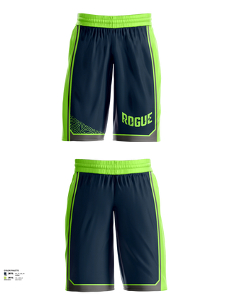 Mens Basketball Shorts, West Michigan Rogue, Men's Basketball, Teamtime, Team time, sublimation, custom sports apparel, team uniforms, spirit wear, spiritwear, sports uniforms, custom shirts, team store, custom team store, fundraiser sports, apparel fundraiser