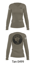 CRT 6 31313078 Women's Long Sleeve V-neck Shirt - 11
