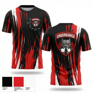 Soft Poly Tee Cotton Like Feel, Underdawgz, , Teamtime, Team time, sublimation, custom sports apparel, team uniforms, spirit wear, spiritwear, sports uniforms, custom shirts, team store, custom team store, fundraiser sports, apparel fundraiser