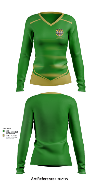 McLaurin High School Band 72019355 Women's Long Sleeve V-neck Shirt - 21