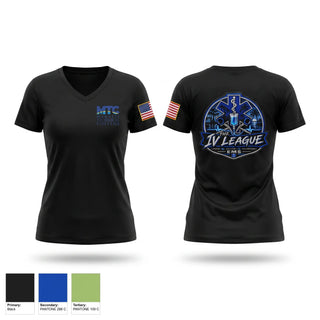 Womens Short Sleeve Vneck Shirt, The IV League, EMS/EMT, Teamtime, Team time, sublimation, custom sports apparel, team uniforms, spirit wear, spiritwear, sports uniforms, custom shirts, team store, custom team store, fundraiser sports, apparel fundraiser