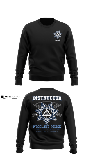 Crew Neck Sweatshirt, Arrest and Control, Police, Teamtime, Team time, sublimation, custom sports apparel, team uniforms, spirit wear, spiritwear, sports uniforms, custom shirts, team store, custom team store, fundraiser sports, apparel fundraiser