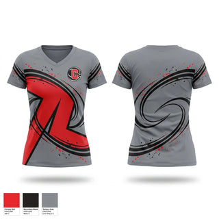 Womens Short Sleeve Vneck Shirt, Cairo High School Basketball, Women's Basketball, Teamtime, Team time, sublimation, custom sports apparel, team uniforms, spirit wear, spiritwear, sports uniforms, custom shirts, team store, custom team store, fundraiser sports, apparel fundraiser