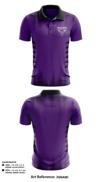 Valley Vista Basketball 15581417 Short Sleeve Performance Polo - 1