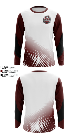 Long Sleeve Performance Shirt, Hurricanes, Men's Soccer, Teamtime, Team time, sublimation, custom sports apparel, team uniforms, spirit wear, spiritwear, sports uniforms, custom shirts, team store, custom team store, fundraiser sports, apparel fundraiser