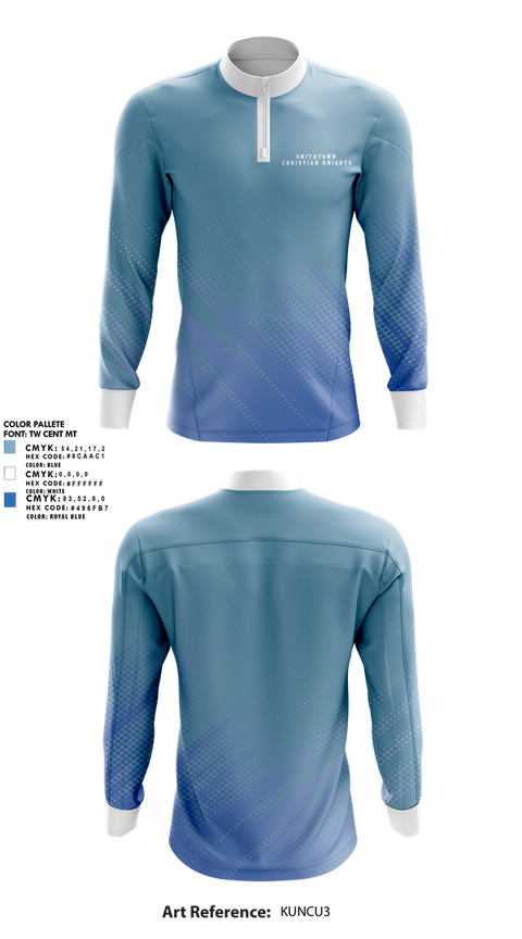 Quarter Zip Jacket, smithtown christian knights, Men's Soccer, Teamtime, Team time, sublimation, custom sports apparel, team uniforms, spirit wear, spiritwear, sports uniforms, custom shirts, team store, custom team store, fundraiser sports, apparel fundraiser