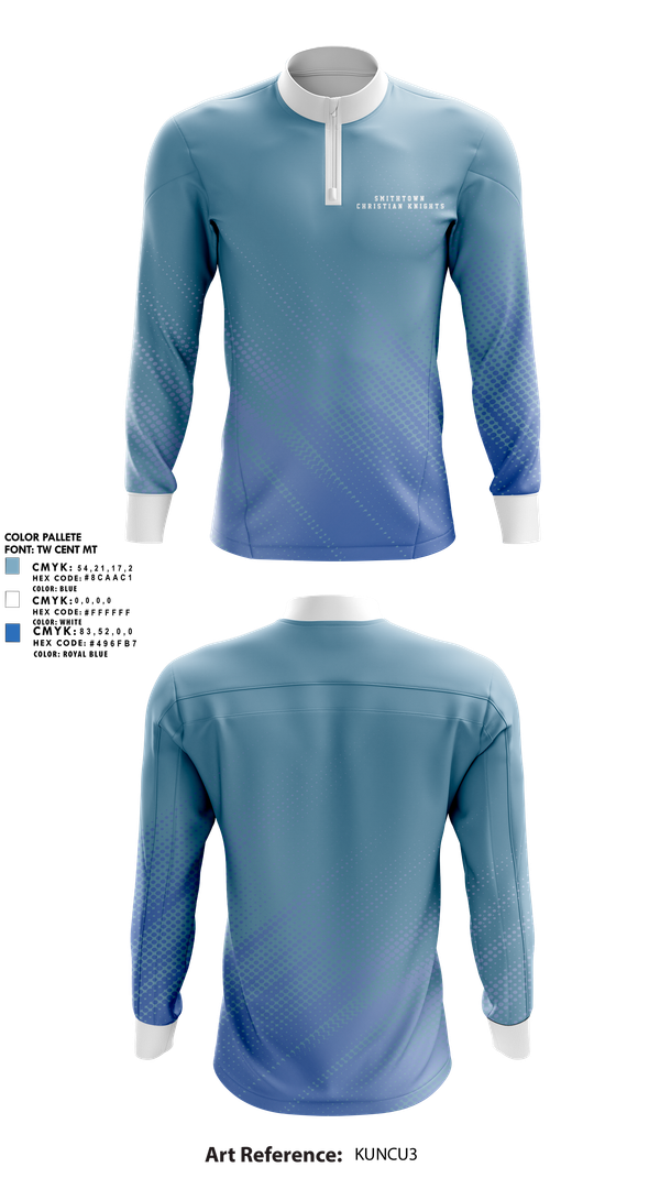 Quarter Zip Jacket, smithtown christian knights, Men's Soccer, Teamtime, Team time, sublimation, custom sports apparel, team uniforms, spirit wear, spiritwear, sports uniforms, custom shirts, team store, custom team store, fundraiser sports, apparel fundraiser