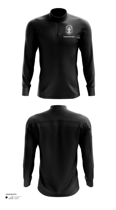 LMPD PEER SUPPORT 60613190 Quarter Zip Jacket - 55