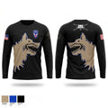 11th airborne, 1-5 IN Bobcats 86117947 Long Sleeve Performance Shirt - 1