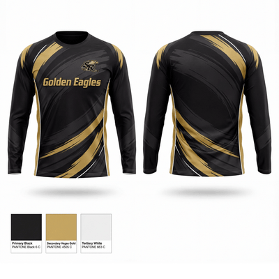 Staunton River Golden Eagles 76845210 Long Sleeve Performance Shirt 3