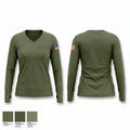 Coats Police Department 66738844 Women's Long Sleeve V-neck Shirt - 1
